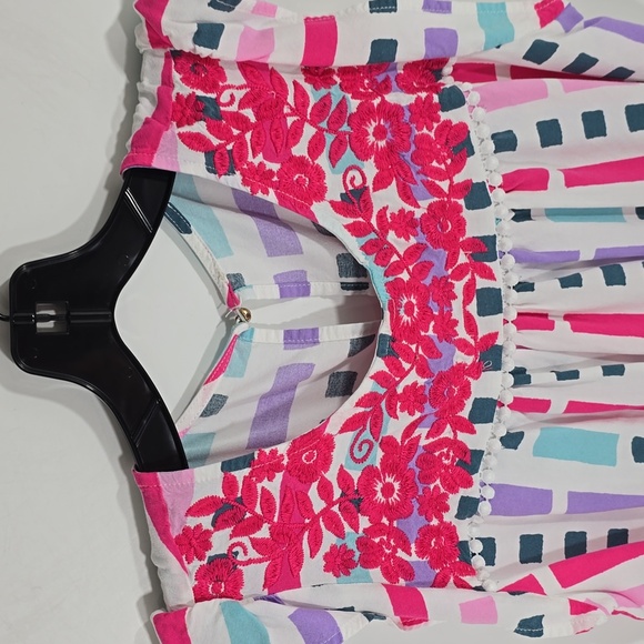 Embroidered Printed Top - Size Large - Picture 4 of 12